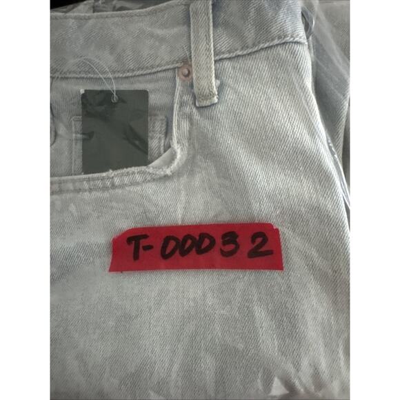 Wild Fable High Rise Jeans Women’s Size 00 Denim Distressed 90s Relaxed Straight - Picture 7 of 7